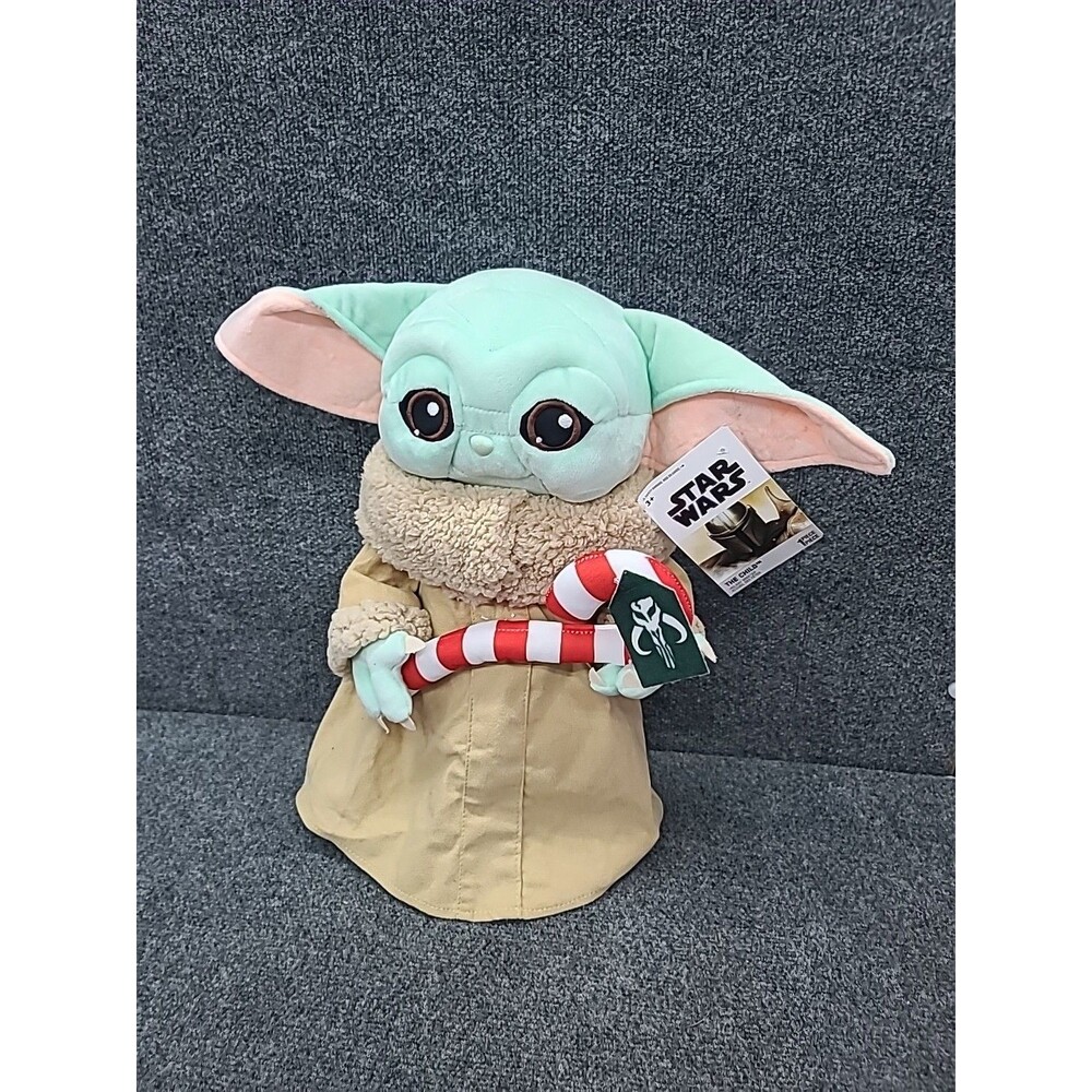 NWT Star Wars The Child Baby Yoda Mandalorian 18" Tall Plush Holiday Greeter